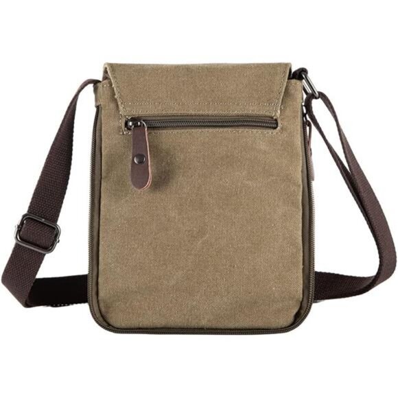 Vintage Canvas Messenger Cross body bag Shoulder bag - Picture 3 of 8